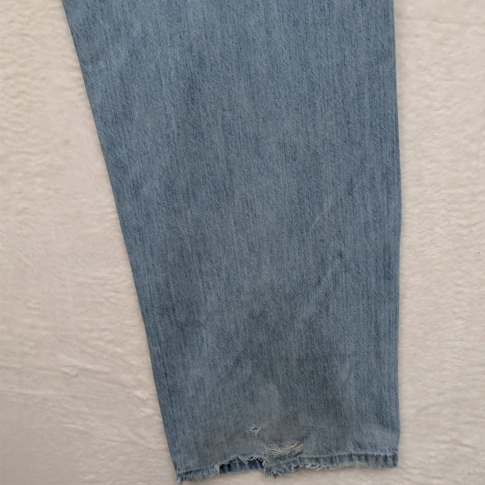 VTG Sean John Jeans Men's 34X32 Light Wash Blue Straight Baggy Embroidered‎ Y2K